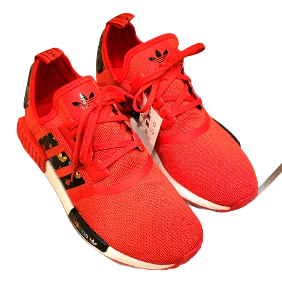 Adidas NMD R1 Women's Athletic Sneakers Red - Picture 3 of 16